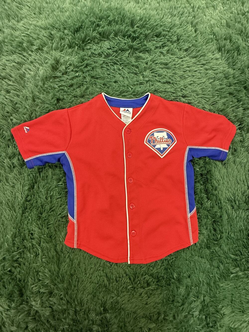 Majestic Ryan Howard #6 Philadelphia Phillies Youth M (5-6) MLB Baseball Jersey